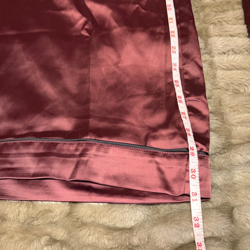 Torrid Wide Leg Pants Size 1X Rich Mahogany Brown Satin Contemporary Chic - Picture 6 of 6